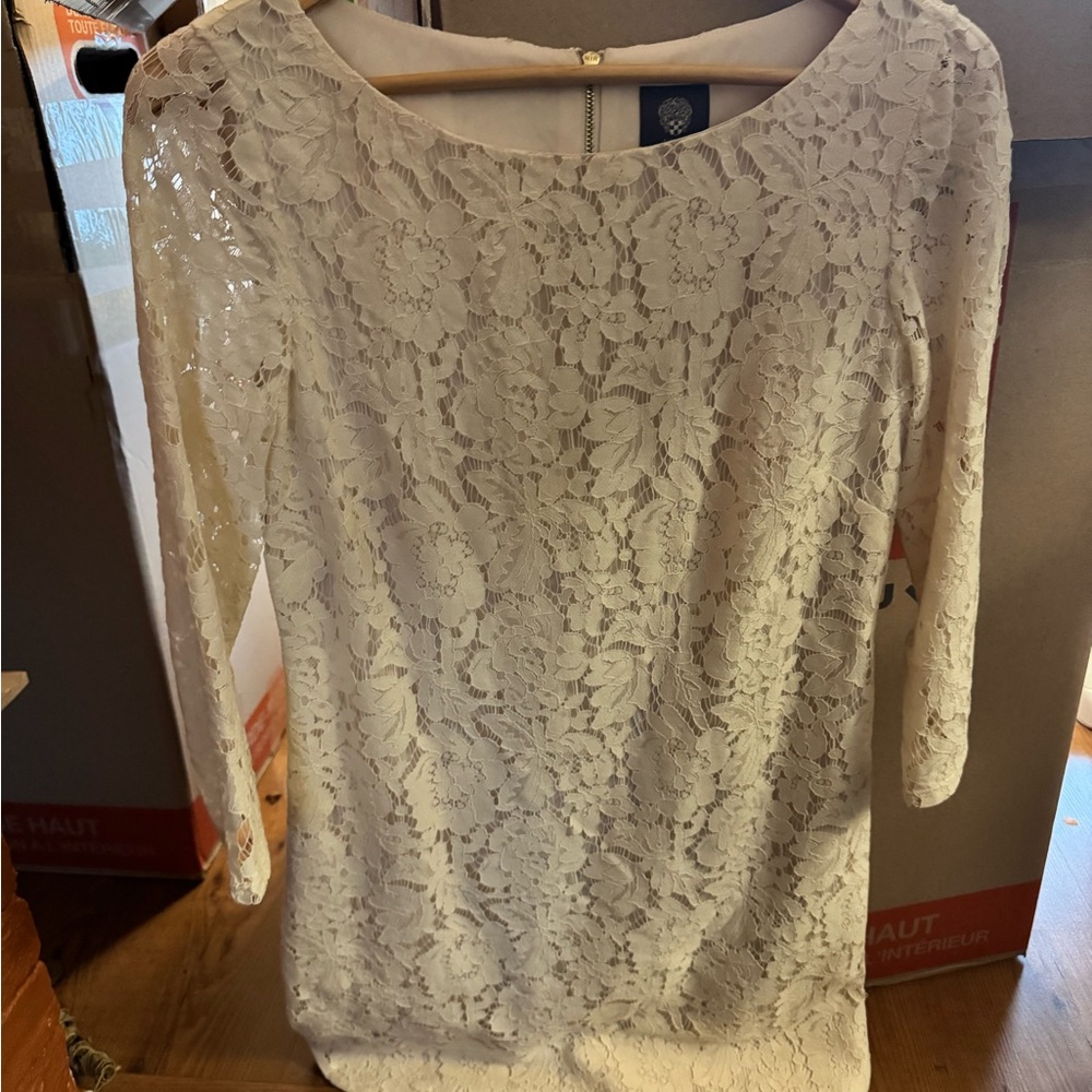 Vince Camuto Lace White Dress